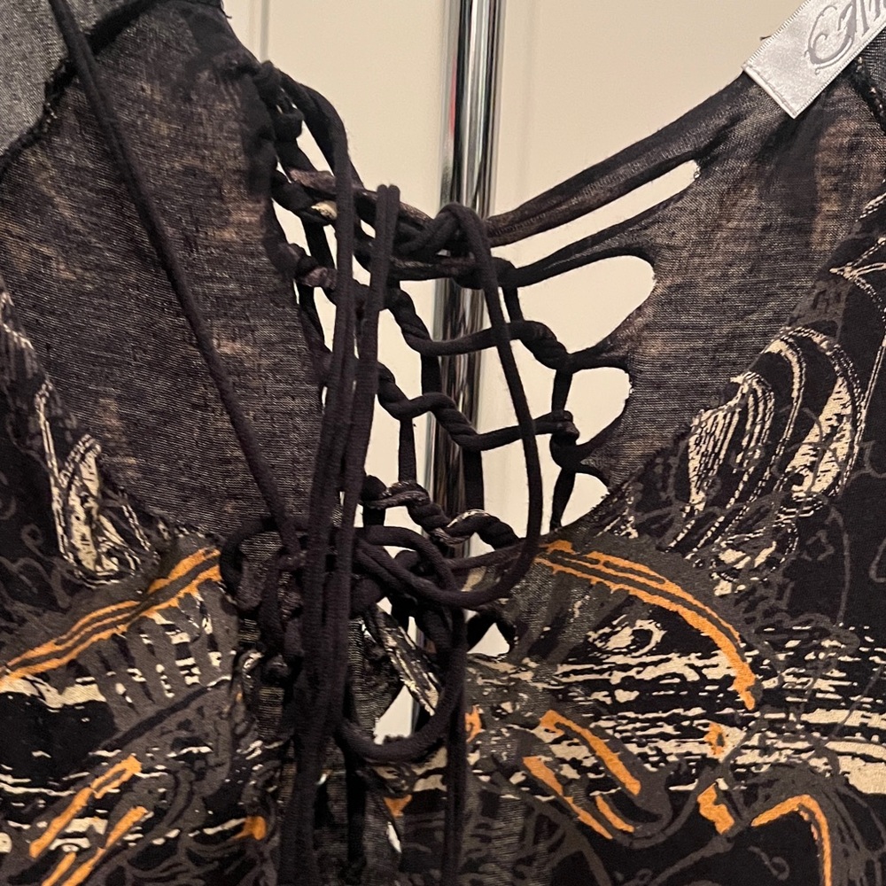 Anama Black and Orange Dress - Picture 5 of 5
